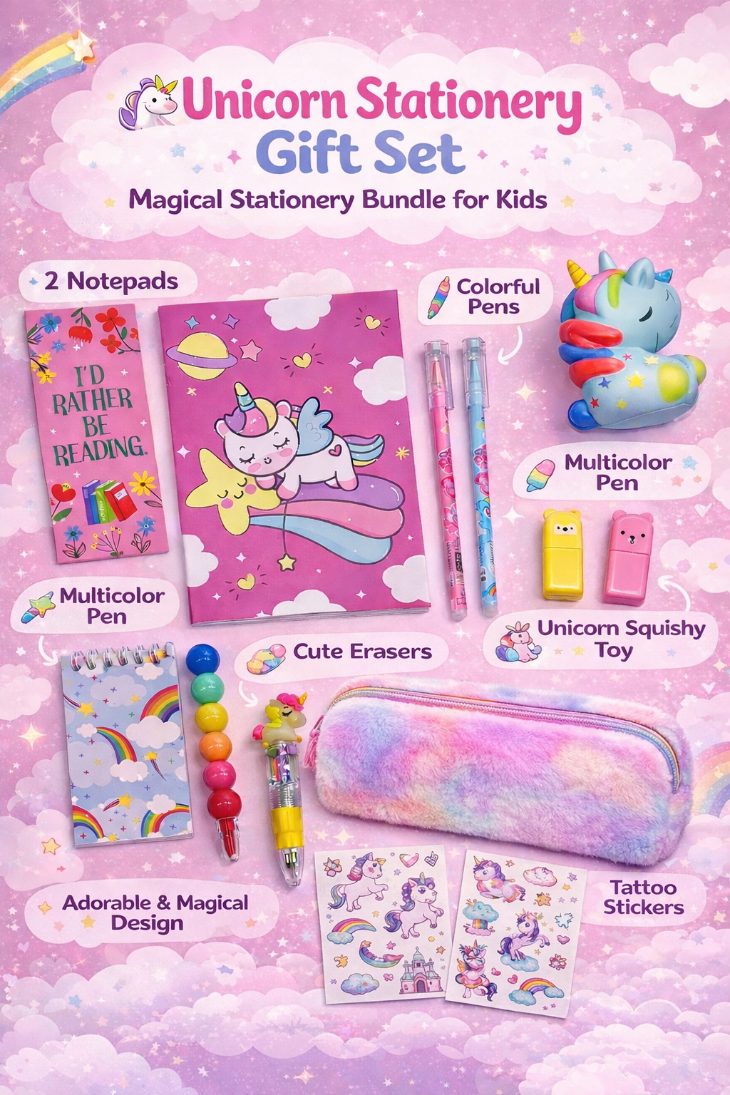 Unicorn Stationary Gift Set